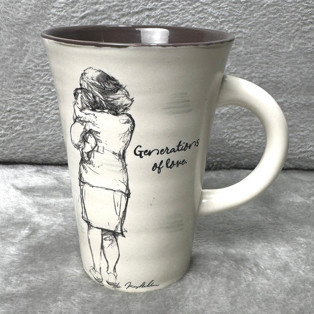 Hallmark‎ Ken Sheldon Generations of Love Ceramic Coffee Mug Grandmacore Sketch